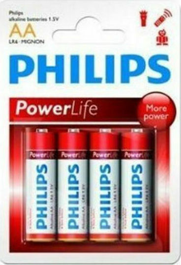 Μπαταρίες Αλκαλικές Philips Αα 4 Τεμ