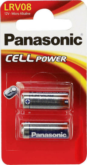 Panasonic 2 Pack Alkaline Batteries A23 Cell Power 12V