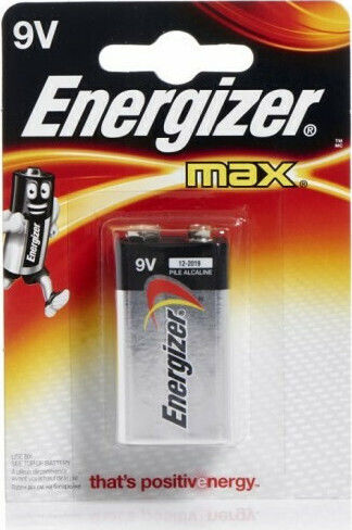Energizer Max Αλκαλική Μπαταρία 9V 1τμχ
