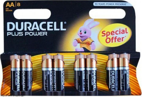 Duracell Plus Power Αλκαλικές Μπαταρίες AA 1.5V 8τμχ