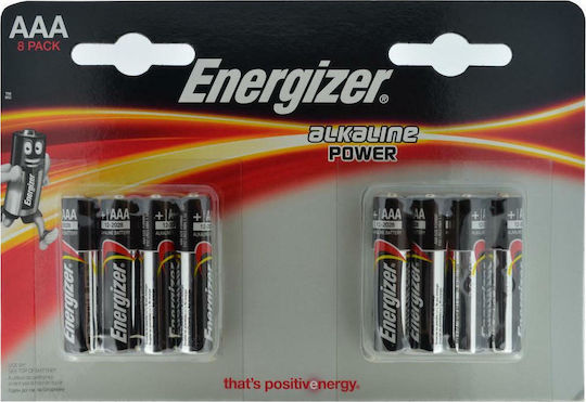 Energizer Power Αλκαλικές Μπαταρίες AAA 1.5V 8τμχ