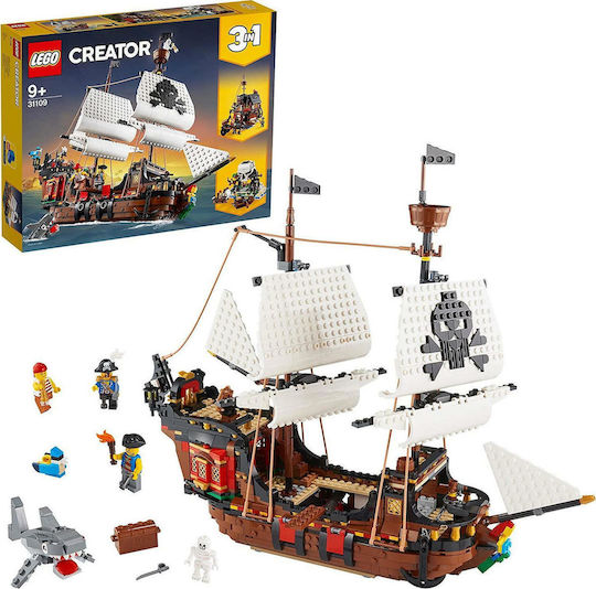 LEGO Creator 3-in-1 Pirate Ship for Ages 9+ 1264 Pieces