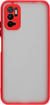 Lime Hardshell Camera Guard Back Cover Πλαστικό / Σιλικόνης Ανθεκτική Red with Black Keys (Poco M3 Pro)