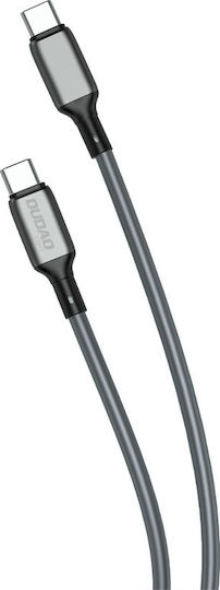 Dudao L5HT USB 2.0 Cable USB-C male - USB-C 100W PD Γκρι 1m