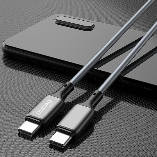Dudao L5HT USB 2.0 Cable USB-C male - USB-C 100W PD Γκρι 1m