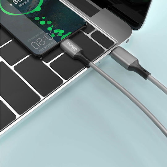Dudao L5HT USB 2.0 Cable USB-C male - USB-C 100W PD Γκρι 1m
