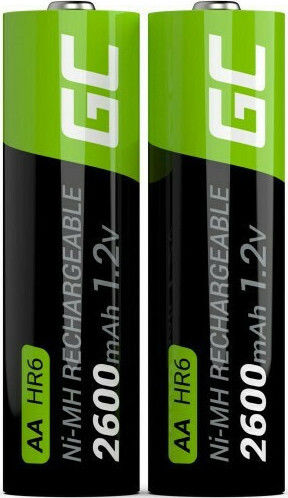 Green Cell Επαναφορτιζόμενες Μπαταρίες AA Ni-MH 2600mAh 1.2V 4τμχ