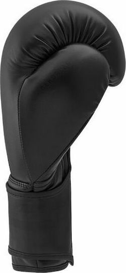 adidas Hybrid 80 Kids Boxing Gloves made of Synthetic Leather for Match Black/Black