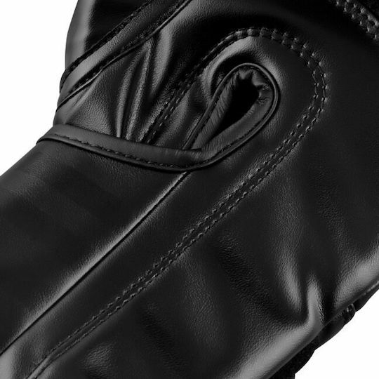 adidas Hybrid 80 Kids Boxing Gloves made of Synthetic Leather for Match Black/Black