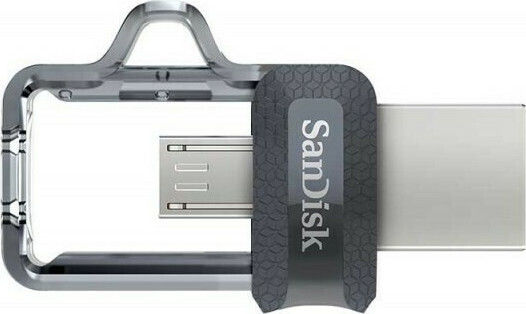 Sandisk Ultra Dual Drive M3.0 256GB USB 3.0 Stick με σύνδεση USB-A & micro USB-B Μαύρο