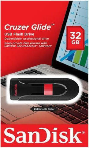 Sandisk Cruzer Glide 32GB USB 2.0 Stick Negru
