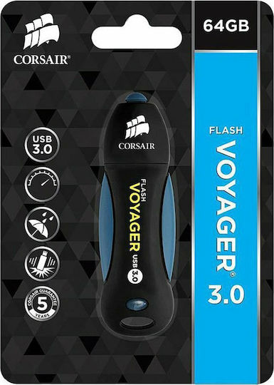 Corsair Voyager V2 64GB USB 3.0 Stick Schwarz