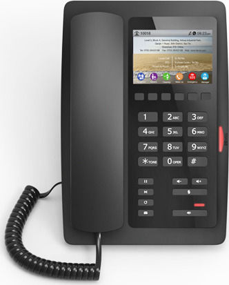 Fanvil H5 Hotel Wired IP Phone with 2 Lines Black