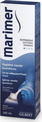 Gilbert Lab Marimer Isotonic Daily Nasal Hygiene Ρινικό Σπρέι με Θαλασσινό Νερό για Όλη την Οικογένεια 100ml