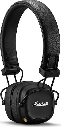 Marshall Major IV Wireless / Wired On Ear Headphones with 80 hours of Operation and Quick Charge Black