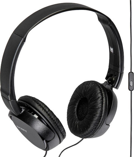 Sony MDR-ZX110AP Wired On Ear Headphones Black