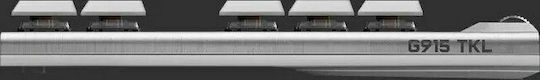 Logitech G915 TKL Wireless Gaming Mechanical Keyboard Tenkeyless with GL Tactile switches and RGB lighting (English US) White