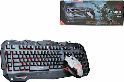 Marvo KM403 Set Gaming Tastatură cu Taste Iluminate & Mouse (Engleză US)