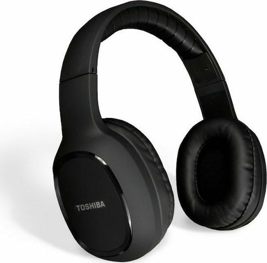 Toshiba RZE-BT160H Ασύρματα / Ενσύρματα Over Ear Ακουστικά με 6 ώρες Λειτουργίας Μαύρα