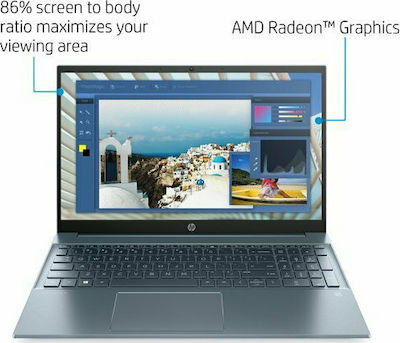 HP Pavilion 15-eh1070wm 15.6" IPS FHD (Ryzen 7-5700U/8GB/512GB SSD/W10 Home) Fog Blue (US Keyboard)