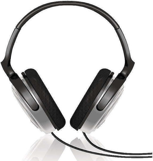 Philips SHP2500 Ενσύρματα Over Ear Ακουστικά Μαύρα / Ασημί