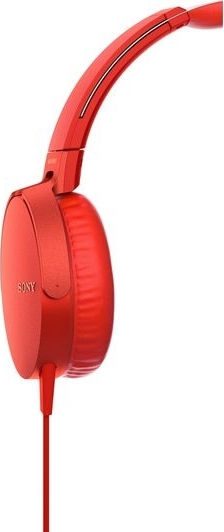 Sony MDR-XB550AP Wireless Wired On Ear Headphones Red