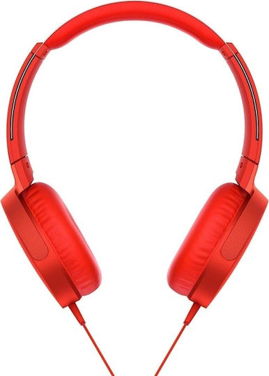 Sony MDR-XB550AP Wireless Wired On Ear Headphones Red