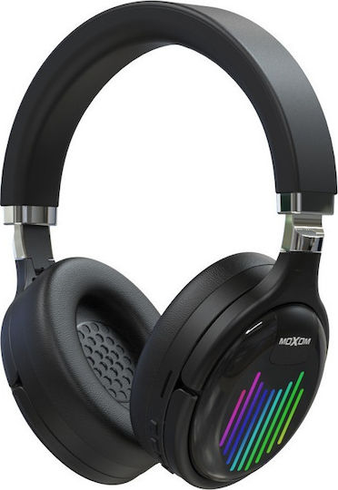 Moxom MX-WL14 Ασύρματα / Ενσύρματα Over Ear Ακουστικά με Ραδιόφωνο με 4 ώρες Λειτουργίας Μαύρα