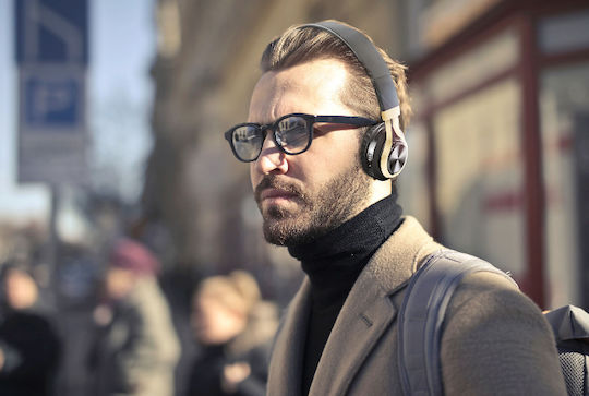 Crystal Audio BT-01 Wireless / Wired On Ear Headphones with 18 hours of Operation Gold