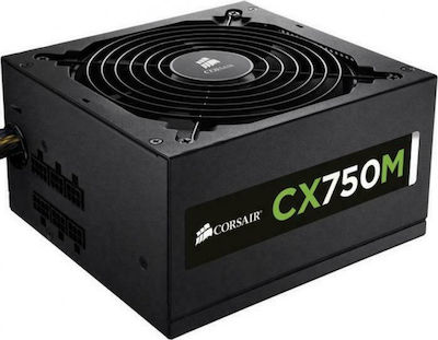 Corsair CX Series CX750M 750W Τροφοδοτικό Υπολογιστή Semi Modular 80 Plus Bronze