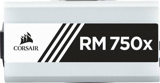 Corsair RMx 2018 White Series RM750x 750W Λευκό Τροφοδοτικό Υπολογιστή Full Modular 80 Plus Gold