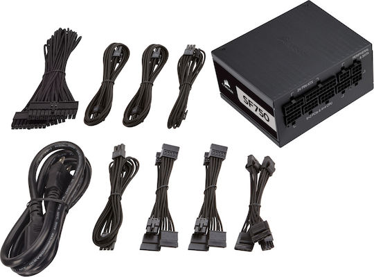 Corsair SF Series SF750 750W Τροφοδοτικό Υπολογιστή Full Modular 80 Plus Platinum