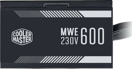 CoolerMaster MWE 600 Bronze Ver.2.0 600W Μαύρο Τροφοδοτικό Υπολογιστή Full Wired 80 Plus Bronze