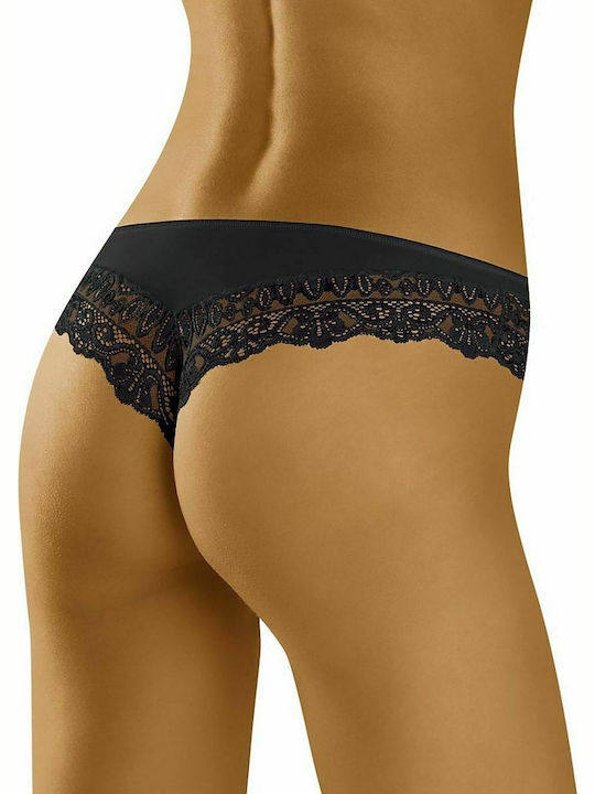 Wolbar Sirtaka Damen Brasilien mit Spitze Schwarz 127425