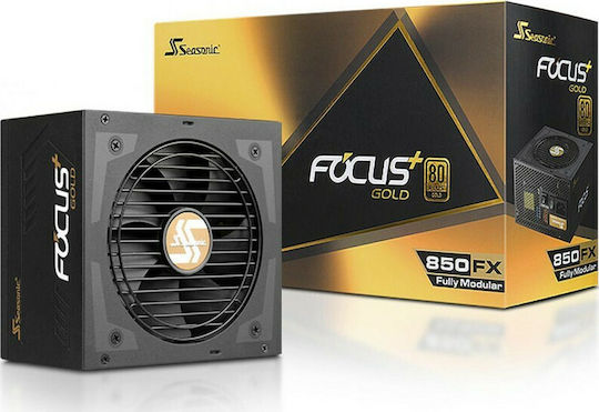 Seasonic Focus Plus 850W Μαύρο Τροφοδοτικό Υπολογιστή Full Modular 80 Plus Gold