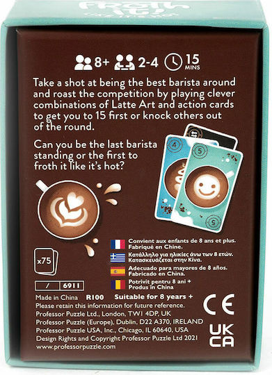 Brettspiel Froth It! für 2-4 Spieler 5+ Jahre (EN) Professor Puzzle