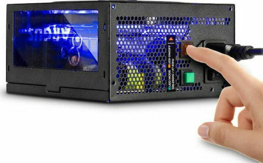 Inter-Tech Argus RGB 600W Μαύρο Τροφοδοτικό Υπολογιστή Full Wired 80 Plus Bronze