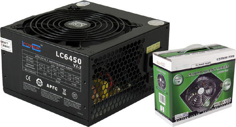 LC-Power LC6450 rev. 2.3 450W Negru Sursă de Alimentare Calculator Complet cu fir 80 Plus Bronze
