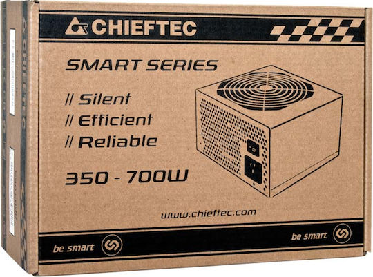 Chieftec Smart Series 600W Μαύρο Τροφοδοτικό Υπολογιστή Full Wired