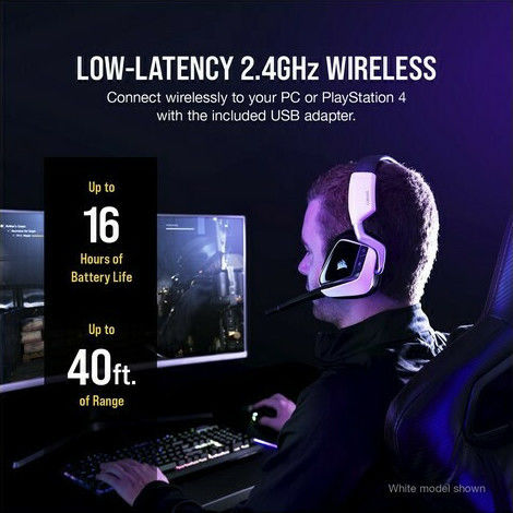 Corsair VOID ELITE Wireless Over Ear Gaming Headset με σύνδεση USB