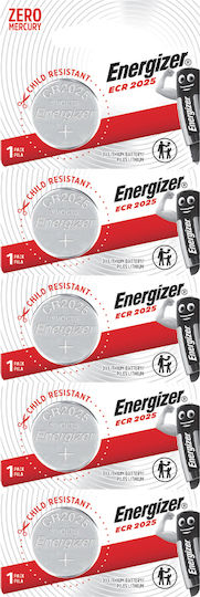 Energizer Μπαταρία Λιθίου Ρολογιών CR2025 3V 1τμχ
