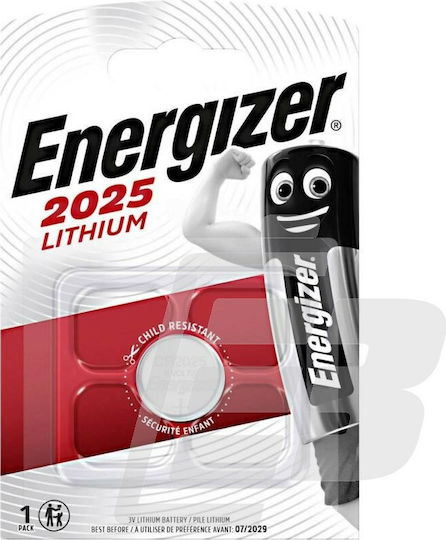 Energizer Μπαταρία Λιθίου Ρολογιών CR2025 3V 1τμχ