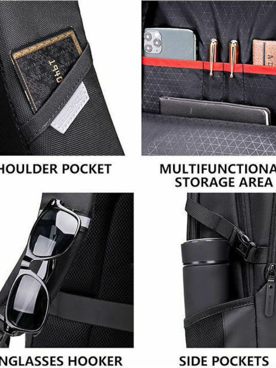 Arctic Hunter Golden Wolf GB00444 Waterproof Backpack Backpack for 15.6" Laptop Black