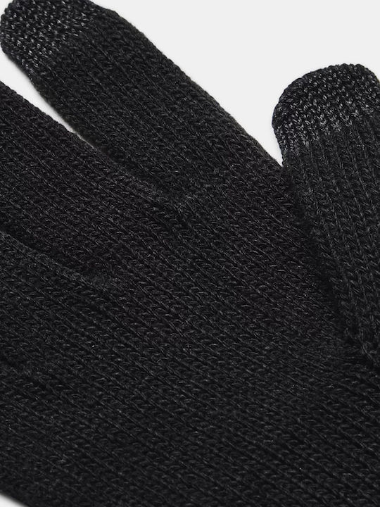 Women's Knitted Touch Gloves Black Around Town