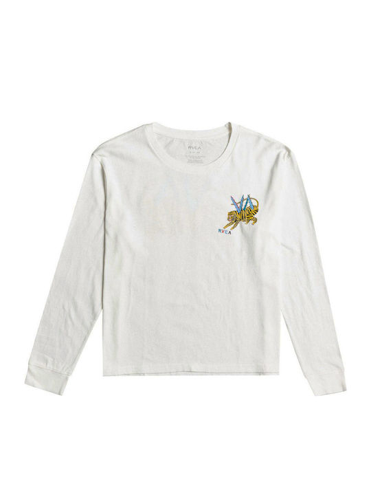 Damen Langärmeliges Weißes Top