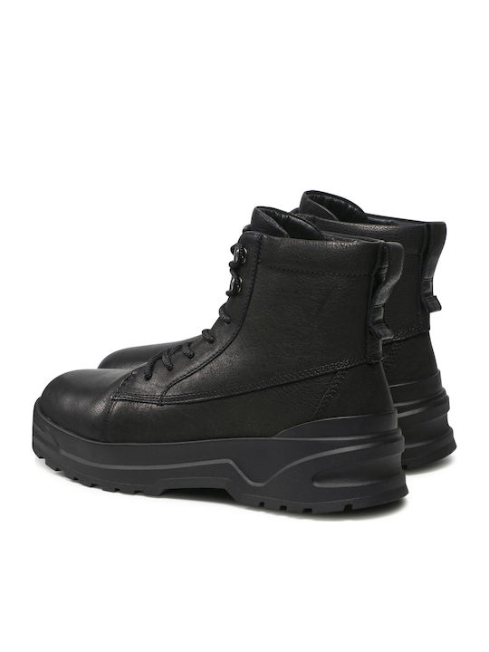 Isac Leather Black Boots