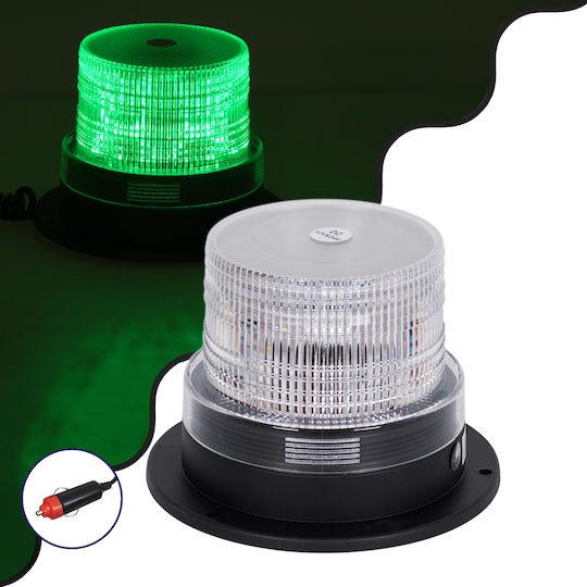 GloboStar Car Beacon LED 12 / 24V Waterproof with Green Lighting