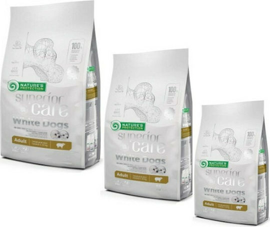 Nature's Protection Superior Care White Dogs 1.5kg Ξηρά Τροφή χωρίς Σιτηρά & Γλουτένη για Ενήλικους Σκύλους Μικρόσωμων Φυλών με Αρνί