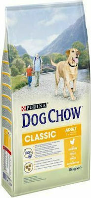 Purina Tonus Dog Chow Classic Adult 10kg Dry Food for Adult Dogs with Chicken