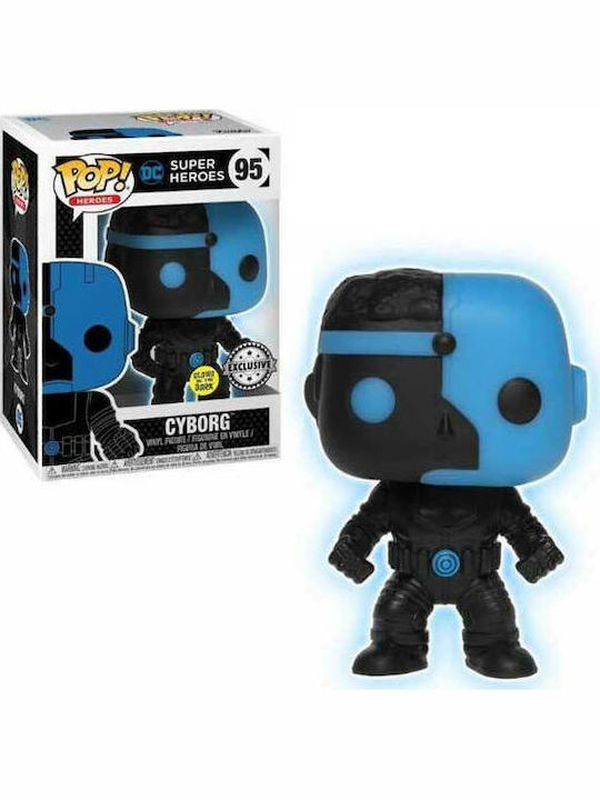 Funko Pop! Heroes: Cyborg Silhouette (Glows In The Dark) 95 (Exclusiv Glows in the Dark Special Edition